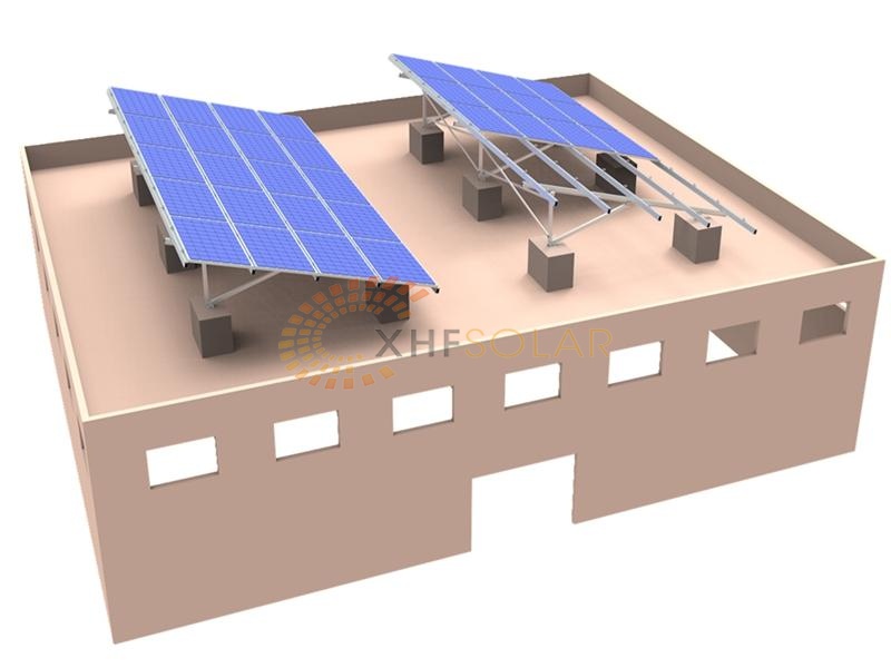 Flat Roof Concrete Solar Mounting